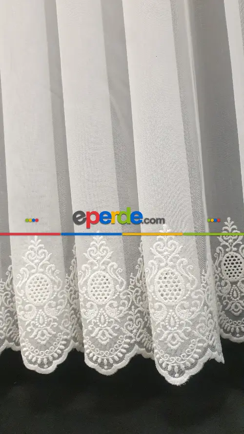 Etek Bohrelli Bambu Tül Ütü İstemez Tül