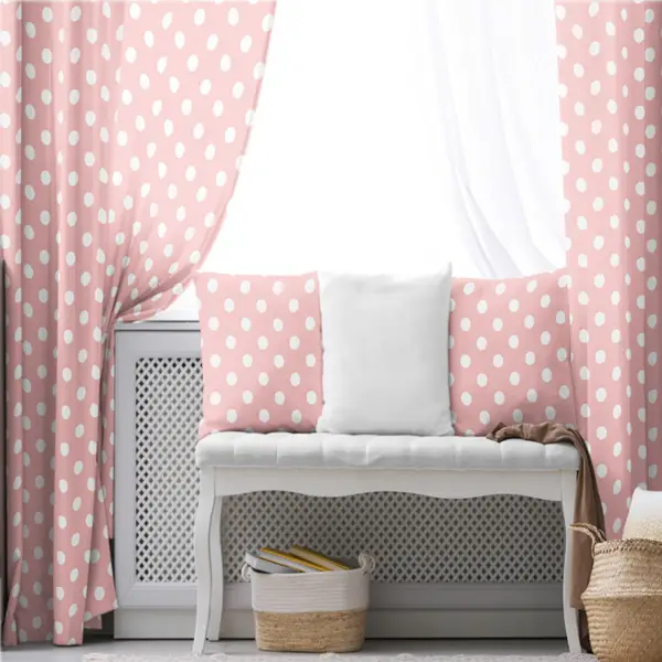 Çocuk Odası - Çocuk Fon Perde Evim1616-12 Kumaşı Kalındır Duck Bezi Değildir- Mavi-beyaz