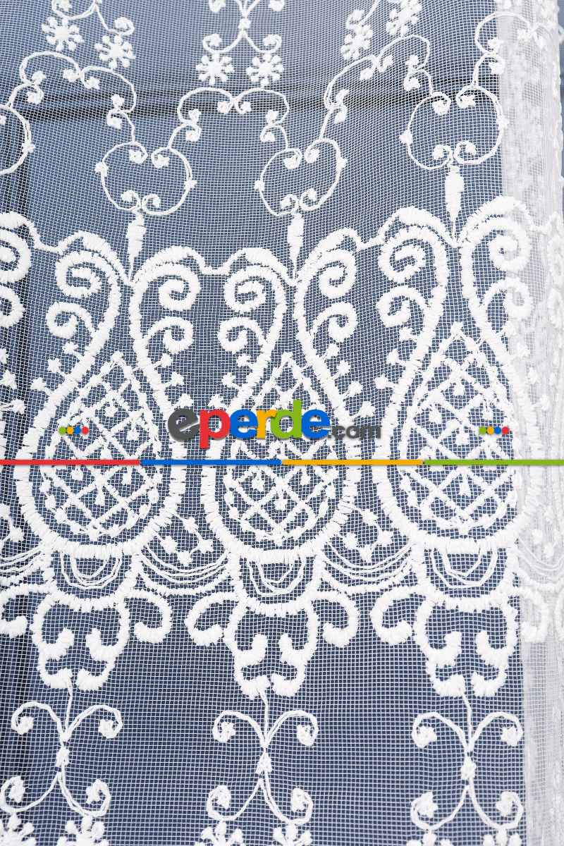 Salon Tül - Brode Işlemeli Tül Perde Özel Seri 901