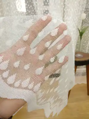 Ekru Renk Tül Perde Ve Kruvaze Perde Geniş En- Krem Açık