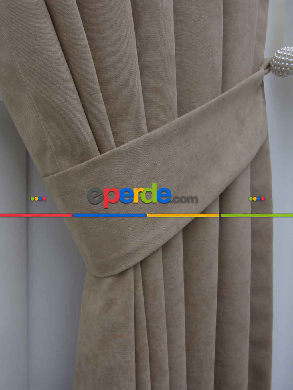 Açık Vizon - Düz Fon Perde (180)- Açık Vizon