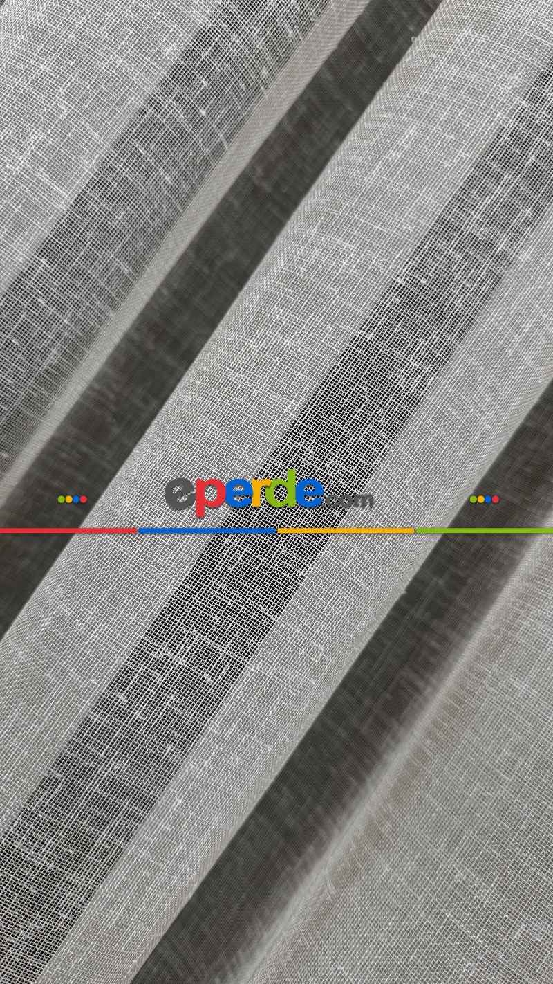 Yatak Odası Bej Naturel Keten Düz Tül Perde - Premium Kalitedir, Eteği Kurşunludur.