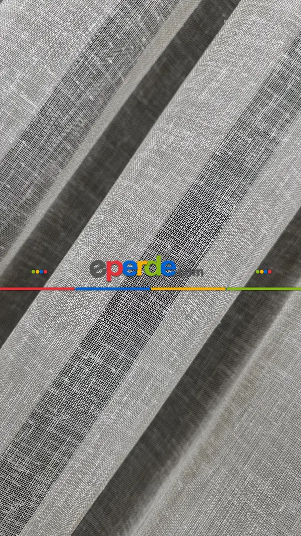 Salon Bej Naturel Keten Düz Tül Perde - Premium Kalitedir, Eteği Kurşunludur.