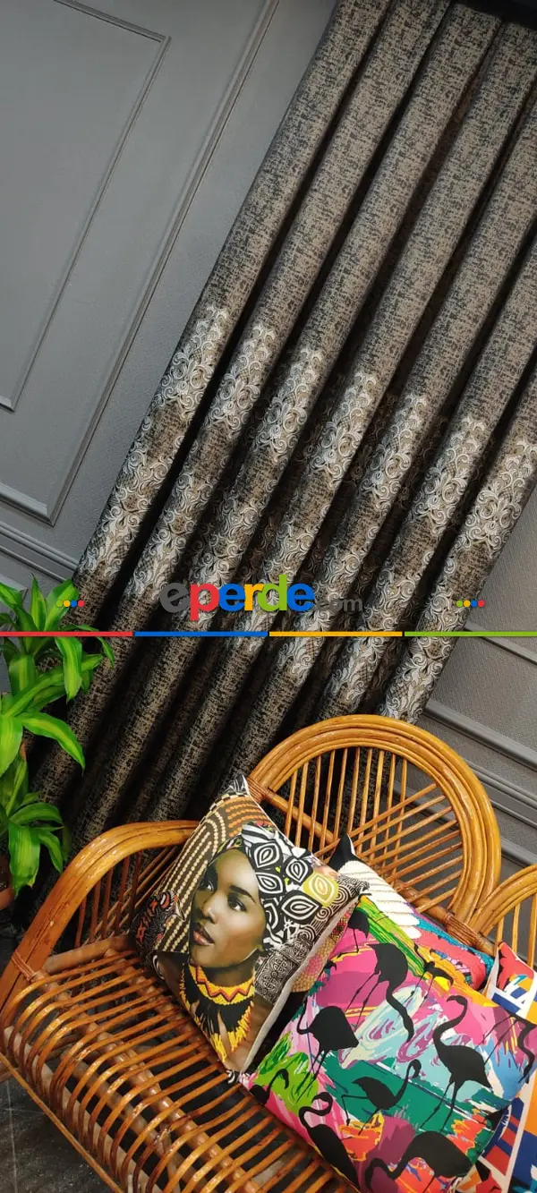 Yatak Odası - 2025 Elit Modern Dokuma Fon Perde - 100 Cm 1 Kanat 50cm X 1cm 