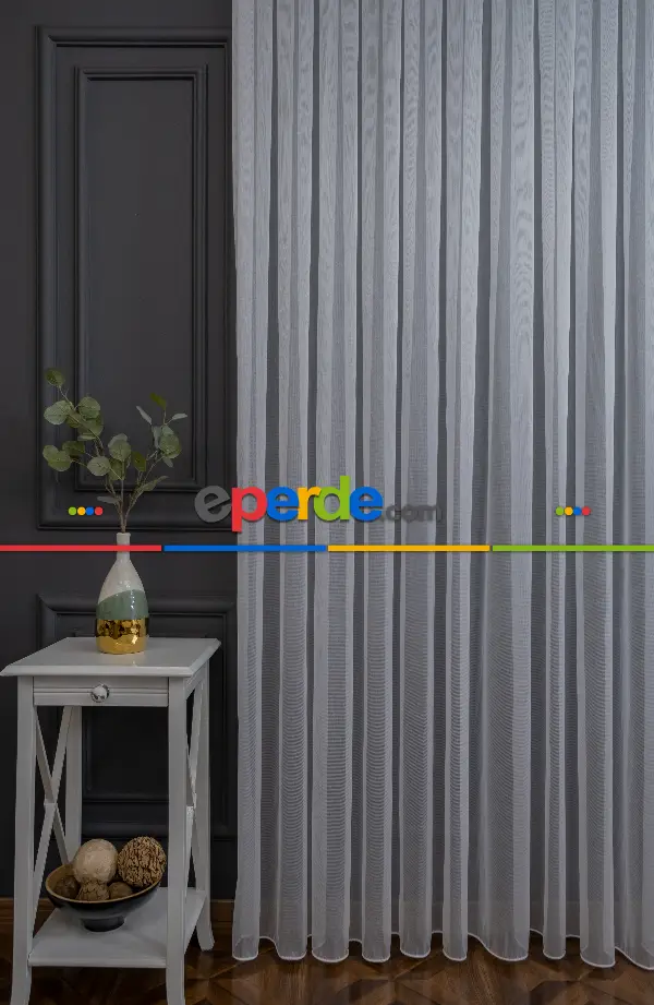 2025 Sezonu Düz - Dökümlü Ütü İstemeyen Tül - İtinalı Dikiş Garantisi - Kurşunlu Tül