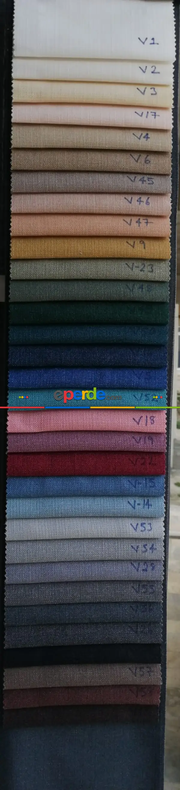 Milpa Keten Düz Fon Perde - 32 Renk Seçekli