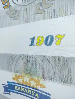 Genç Odası - Zebra Perde- Dijital Taraftar Baskılı Fenerbahçe Zebra Perde- Lacivert-sarı