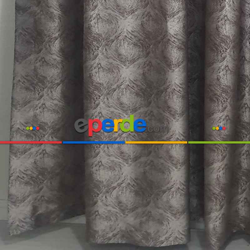 Geniş Enli Jakarlı Dokuma Salon Yatak Odası Lüks Perde