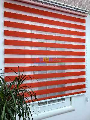 Kırmızı Düz Eco Seri Zebra Perde- Kırmızı