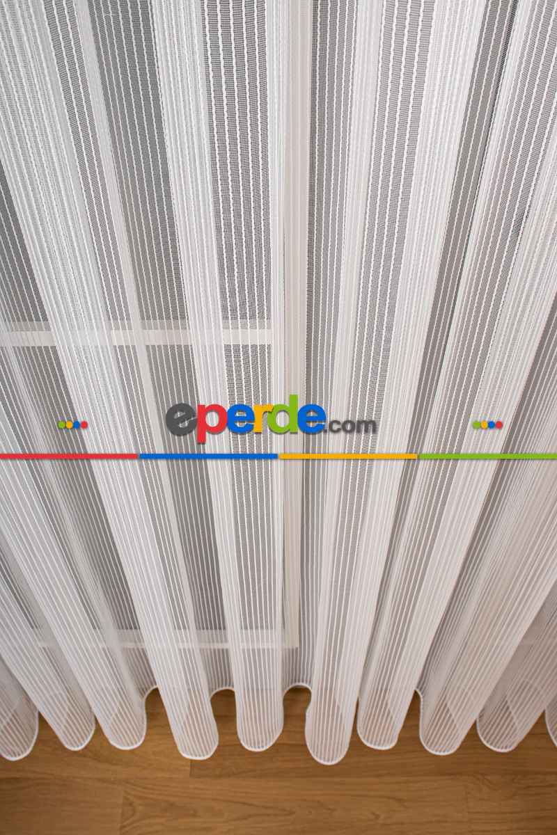 Yatak Odası - Özel Sık Zincir Tül Perde - Ekru