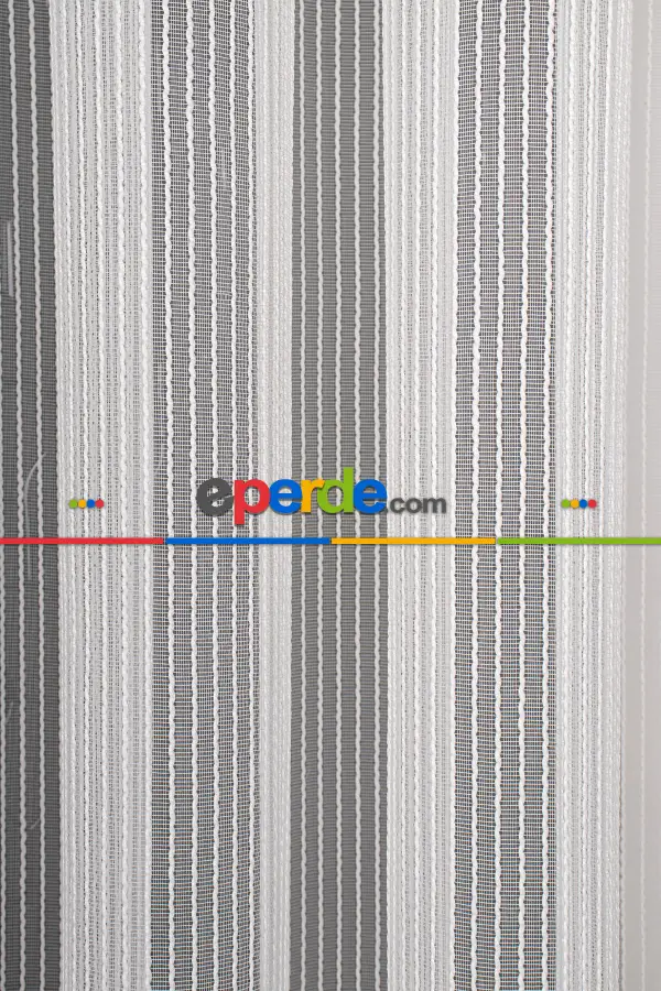 Salon - Özel Sık Zincir Tül Perde - Ekru