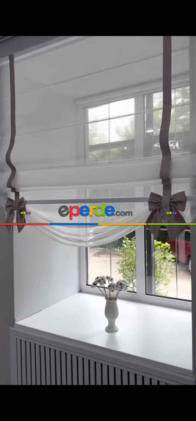 Salon - Katlamalı Keten Tül Perde – Biyeli Ve Fiyonk Detaylı Özel Tasarım