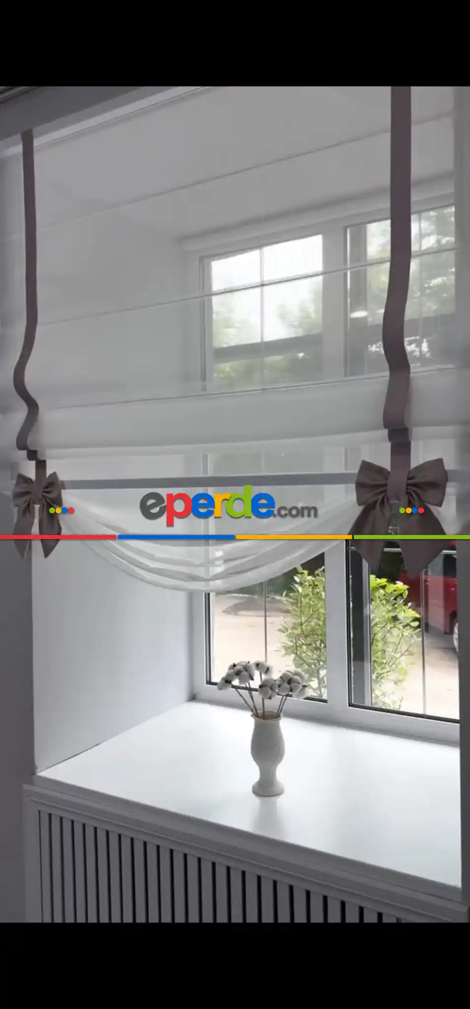 Salon - Katlamalı Keten Tül Perde – Biyeli Ve Fiyonk Detaylı Özel Tasarım