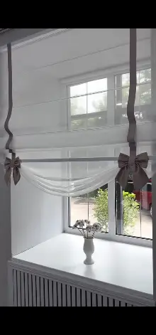 Katlamalı Keten Tül Perde – Biyeli Ve Fiyonk Detaylı Özel Tasarım