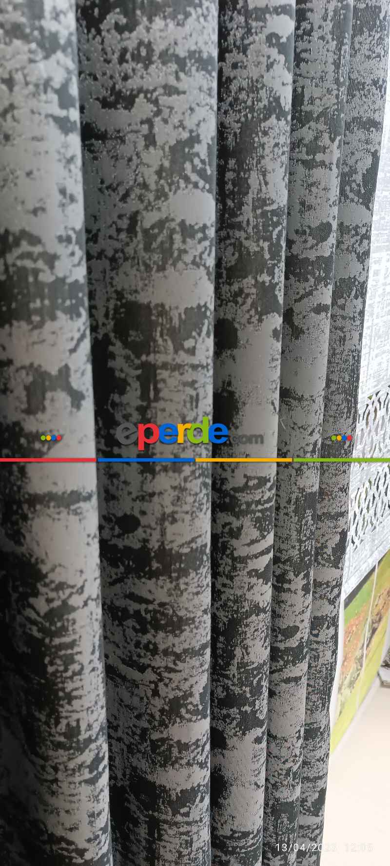 Yatak Odası - 2023 Elit Modern Damask Desenli Fosforlu İplik Dokuma Fon Perde - 3