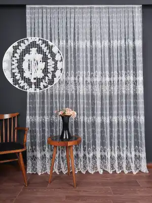 Salon Ve Oturma Odası İçin Brode Tül Perde | Özel Desen