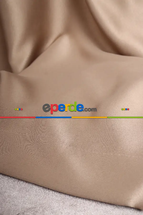 Yatak Odası Fon Perde - Vizon Blackaut Fon Perde 0 Işık Geçirmez