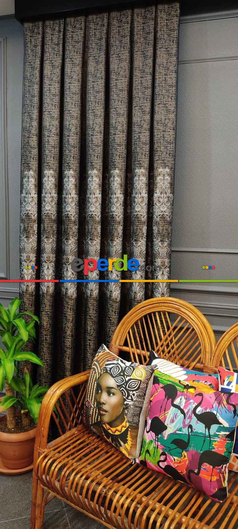 Yatak Odası - 2025 Elit Modern Dokuma Fon Perde - 100 Cm 1 Kanat 50cm X 1cm 