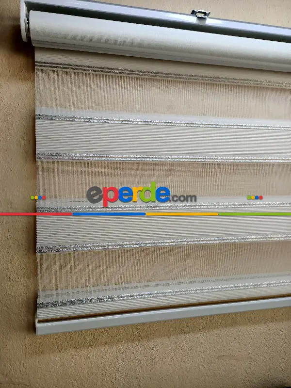 Oturma Odası - Zebra Mikro Pilise Gri Simli- Beyaz-gümüş Simli