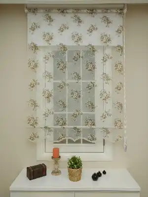 Çift Sistem Tül Stor Perde Clısson Series 1649- Vizon Rengi-ekru-hardal-hardal Sarısı