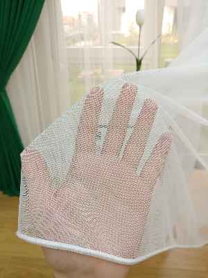 Düz Grek Tül Birinci Kalite Ekru - Kurşunlu Tül