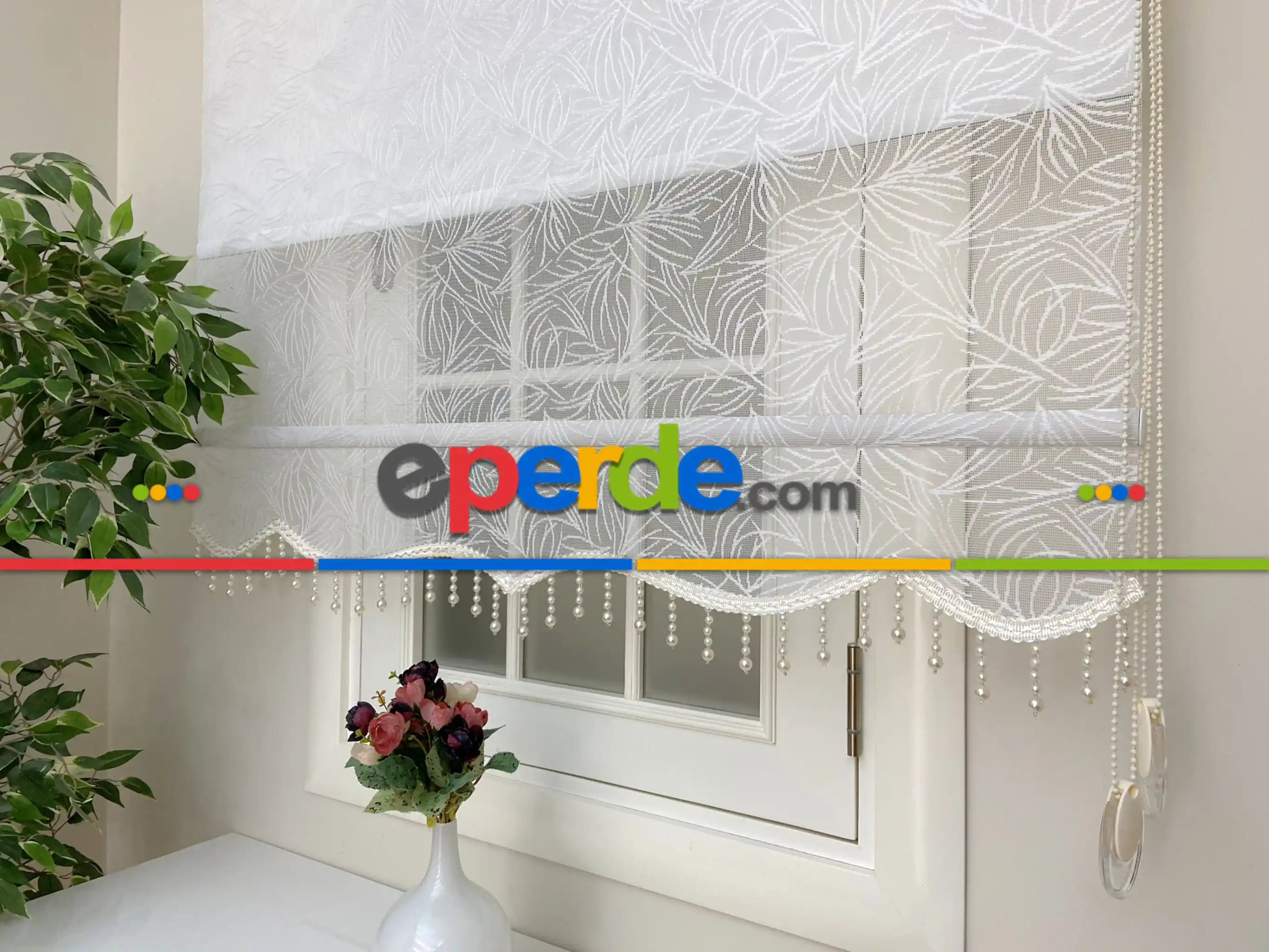 Yatak Odası - Yeni Sezon !! Çiftli Sistem Tül Stor Perde Ve Stor Perde- Ekru