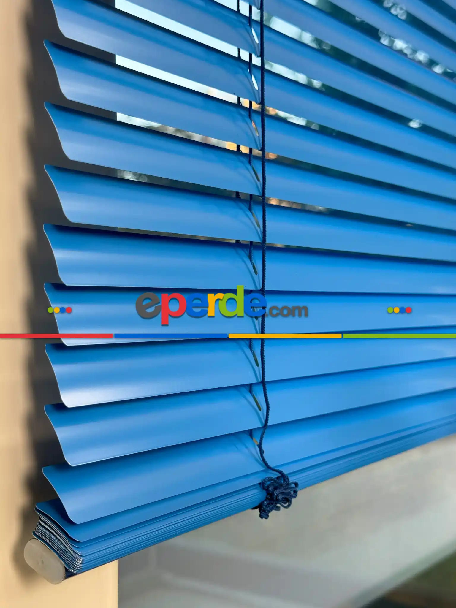 Mavi Alüminyum Jaluzi Perde - 25mm