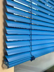 Mutfak Jaluzi - Mavi Alüminyum Jaluzi Perde - 25mm