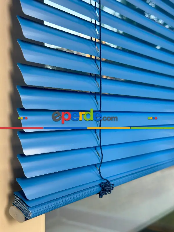 Mavi Alüminyum Jaluzi Perde - 25mm