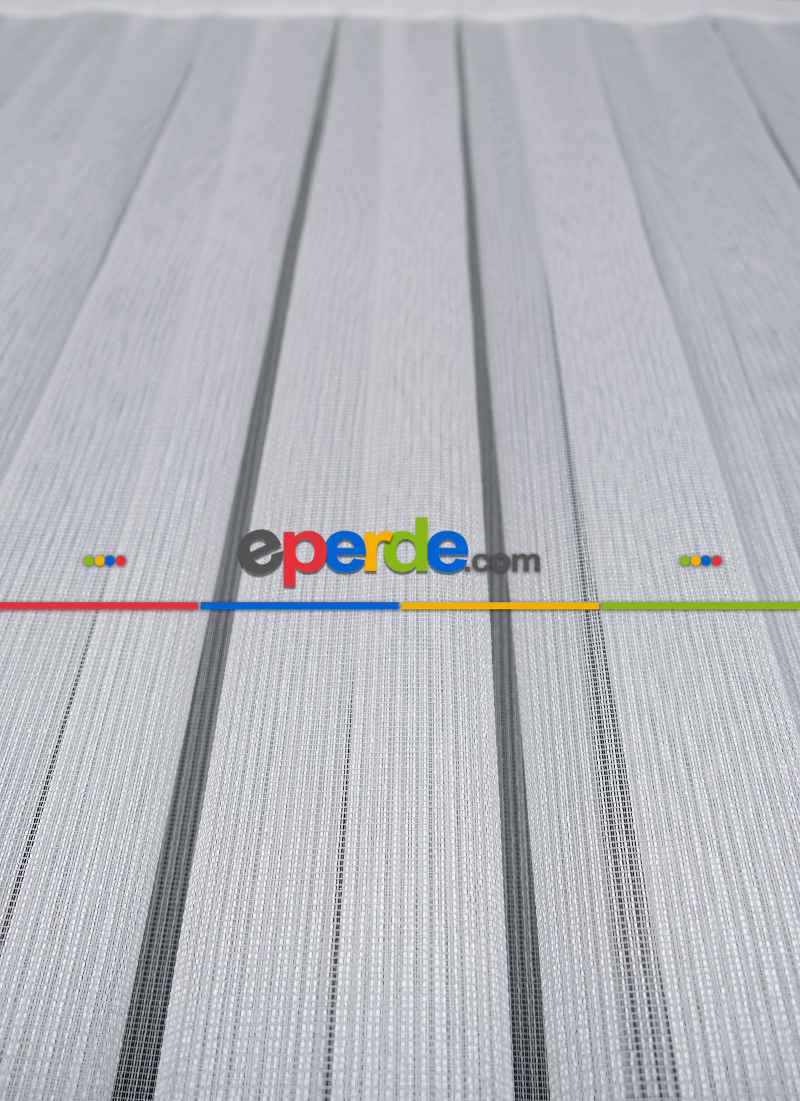 Yatak Odası - 2022 Etek Örme Bantlı Sugar Tül Perde 2165