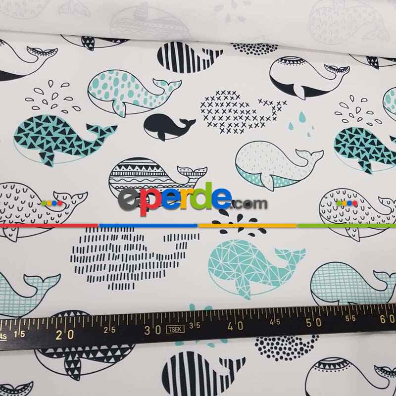 Çocuk Odası Fon Perde Evm430 _c - Kumaşı Kalındır Duck Bezi Değildir.- Siyah-Mavi-Beyaz-Çok Renkli