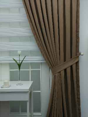 Fon Perde - Kahve (fon Demiri Hediyeli)- Kahverengi