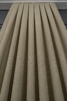 Taş Rengi Düz Fon Perde En Dökümlü Fon Perde