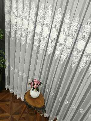 Salon - Örme Tül- Ekru