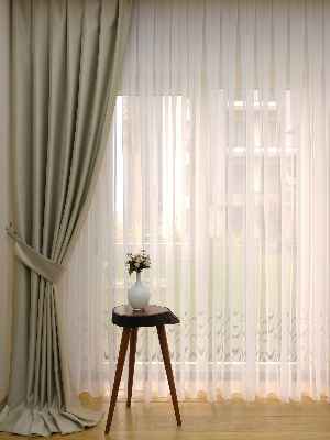 Bej Blackout Düz Fon Perde- Bej