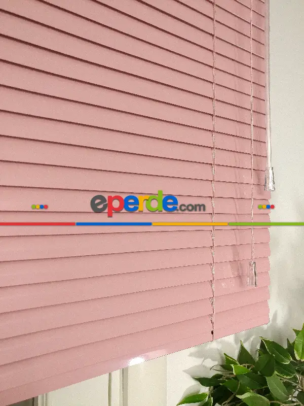 Nova Alamunyum Jaluzi 25 Mm- Pembe Pudra Pembe