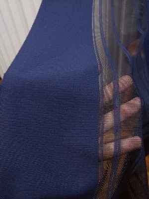 Lens Akıllı Dikey Tül Perde 112- Lacivert-beyaz-gümüş