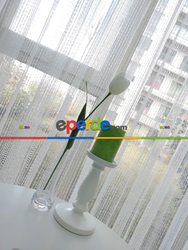 2021 Tül Perde- Ekru