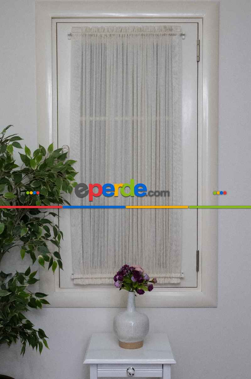 Mutfak Briz Tül - Monaliza Krem Tül Ütü İstemeyen Tül - İtinalı Dikiş Garantisi - Fantazi Tül -dökümlü Tül