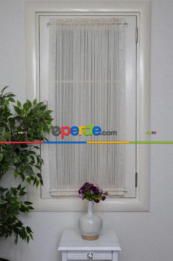 Mutfak Briz Tül - Monaliza Krem Tül Ütü İstemeyen Tül - İtinalı Dikiş Garantisi - Fantazi Tül -dökümlü Tül