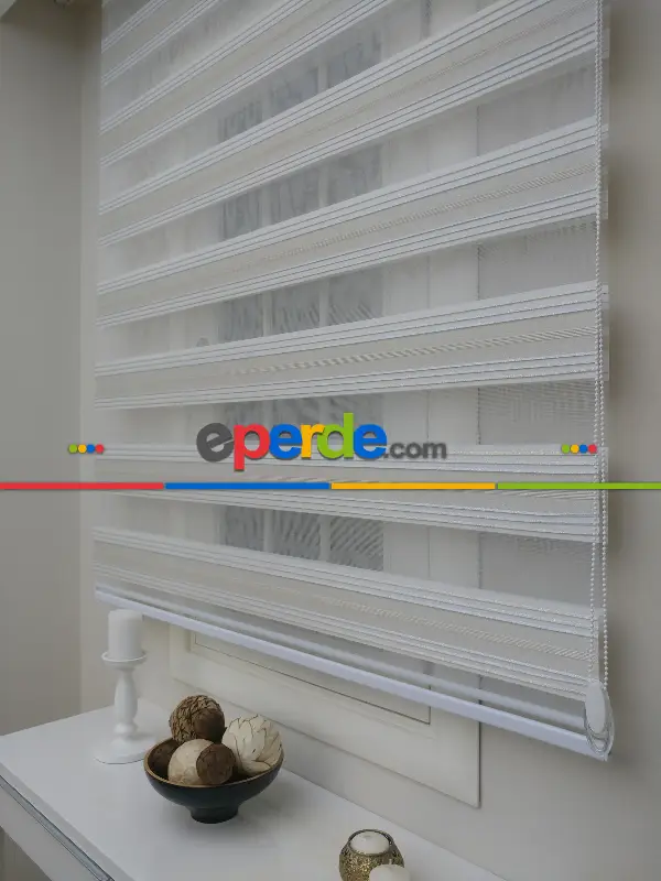 Elit Simli Pileli Krem Zebra Perde 43-1- Krem-altın Simli-gri Simli- Çok Renkli 3