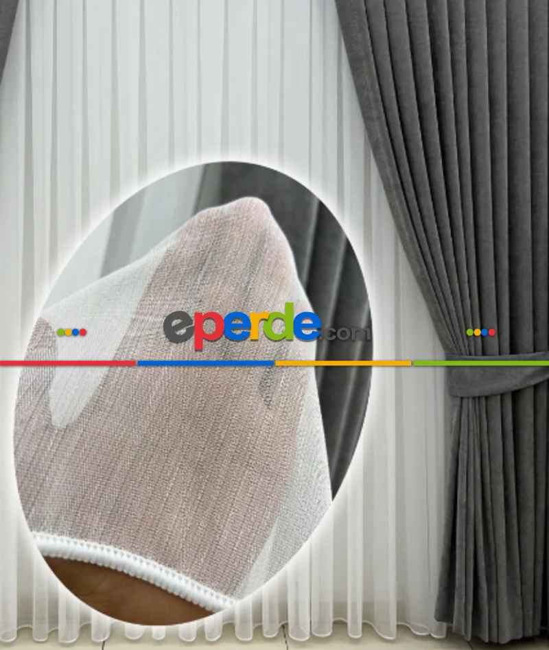 Salon Tül Modelleri - Bambu Tül, Ütü İstemez Buruşmaz, Orjinal, 1. Kalite