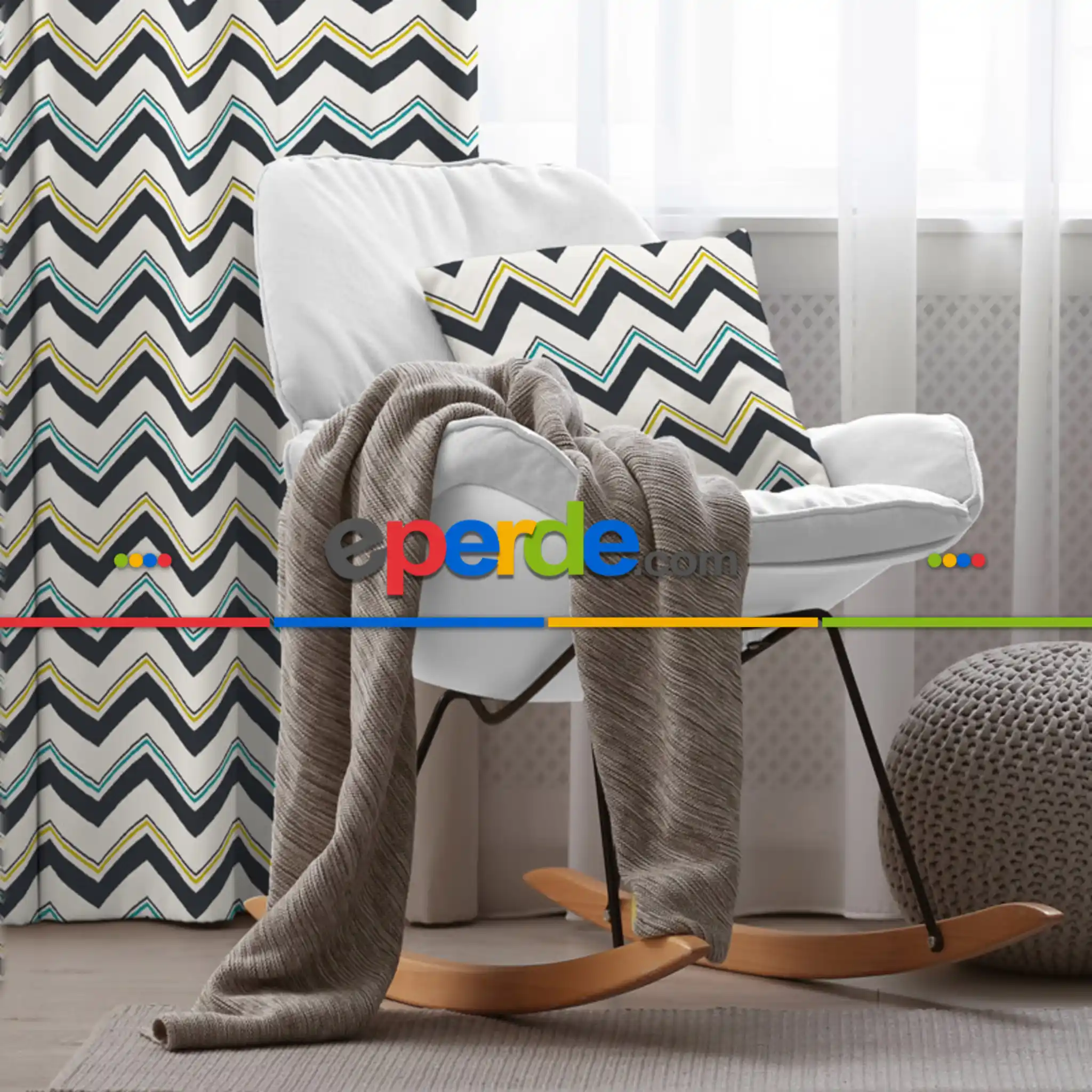 Genç Odası - Oturma Odası Fon Perde Evim 352-9 Kumaşı Kalındır Duck Bezi Değildir