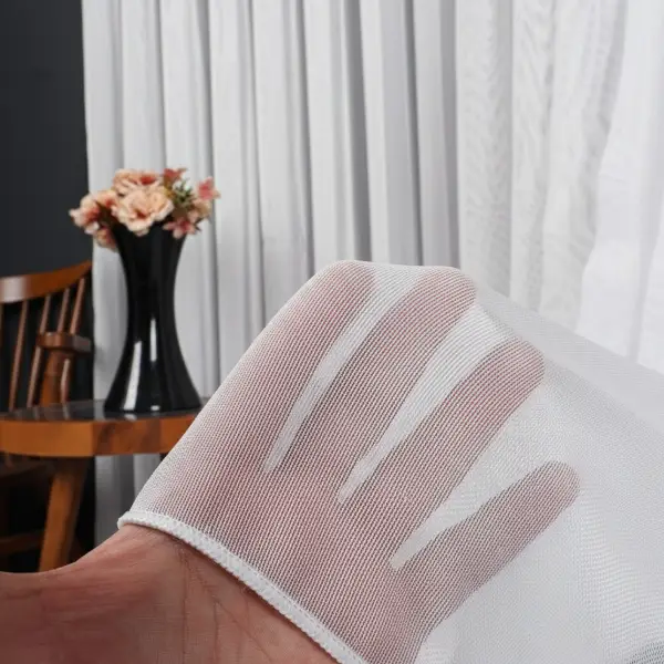 Her Eve Uyum Sağlayan Klasik Ekru Düz Tül Perde