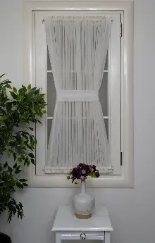 Keten Tül Ütü İstemez Dökümlü Tül