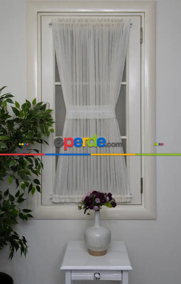 Keten Tül Ütü İstemez Dökümlü Tül