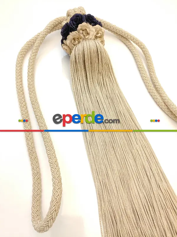 Bej Braçol Perde Bağı- Bej