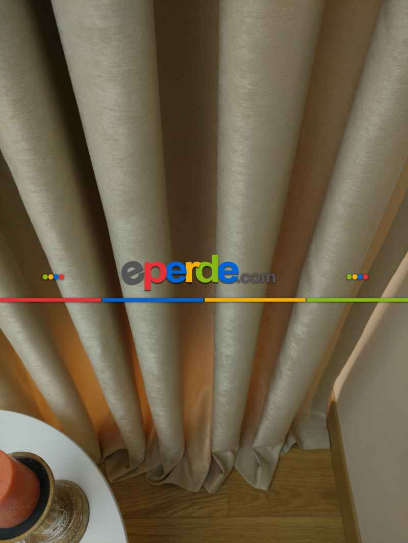 Soft Bej Fon Perde (180)- Bej