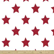 Bebek Odası Fon - Yıldız Desenli Fon Perde Evm408-3 Kumaşı Kalındır Duck Bezi Değildir- Beyaz