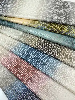 Renk Geçişli Mozaik Desenli Fon Perde -gri - Bej- Bej-Gri Açık-Gri Koyu